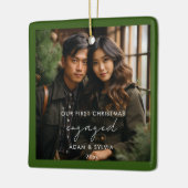 Ons eerste kerstfeest keramisch ornament (Links)