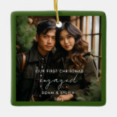 Ons eerste kerstfeest keramisch ornament (Voorkant)