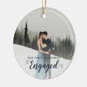 Ons eerste kerstfeest keramisch ornament (Links)