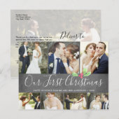 Ons eerste kerstfeest met feestdag 7Foto collage Feestdagenkaart (Voorkant / Achterkant)