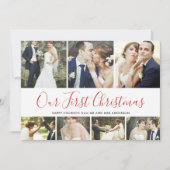 Ons eerste kerstfeest met feestdag 7Foto collage Feestdagenkaart (Voorkant)