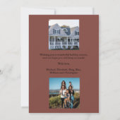 Ons eerste kerstfeest - Nieuw startpunt - Foto van Aankondiging (Achterkant)