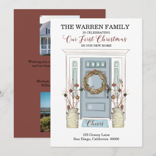 Ons eerste kerstfeest - Nieuw startpunt - Foto van Aankondiging (Voorkant / Achterkant)