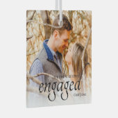 Ons eerste kerstfeest op maat glas ornament (Voorkant Rechts)