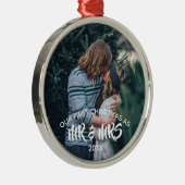 Ons eerste kerstfeest op maat keramisch ornament (Rechts)