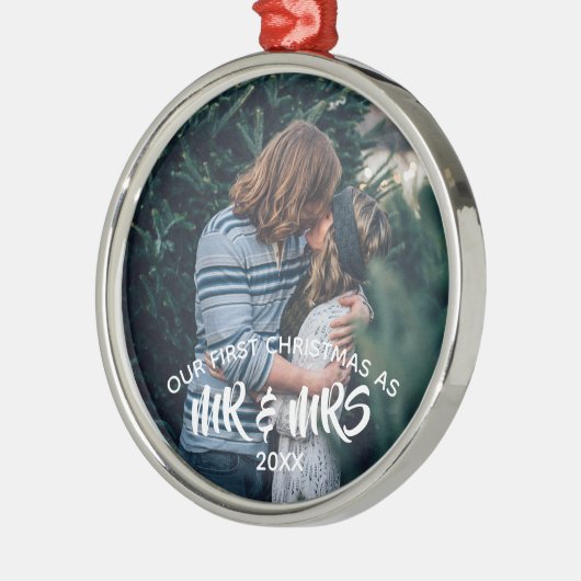 Ons eerste kerstfeest op maat keramisch ornament (Links)