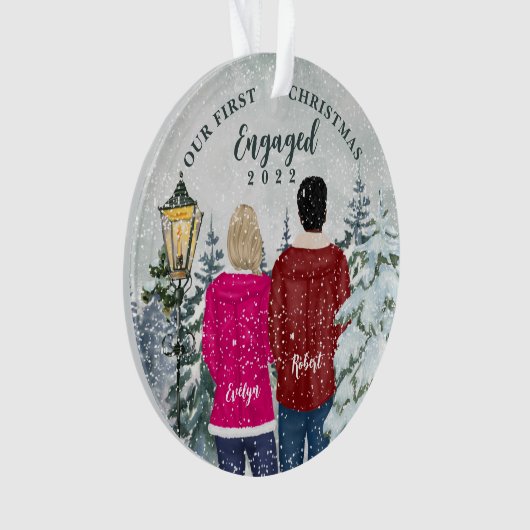 Ons eerste kerstfeest ornament (voorkant)