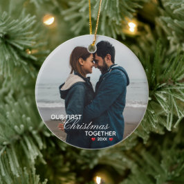 Ons eerste kerstfeest samen - Foto - Keramisch Ornament