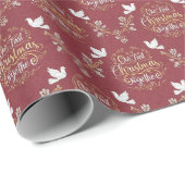 Ons Eerste Kerstfeest Samen Inpakpapier (Rol Hoek)