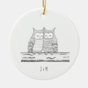 Ons eerste kerstfeest samen met een paar objecten  keramisch ornament