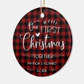 Ons eerste kerstfeest samen met Rustic Chic Farm Keramisch Ornament (Links)