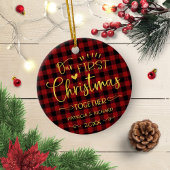 Ons eerste kerstfeest samen met Rustic Chic Farm Keramisch Ornament
