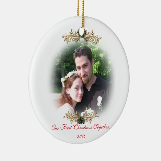 Ons eerste kerstfeest samen ornament (Rechts)