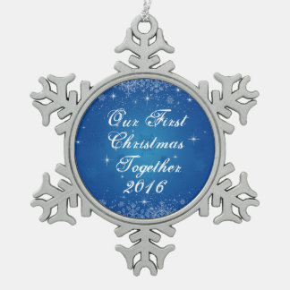 Ons eerste kerstfeest samen Snowflake Ornament