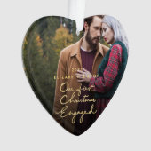 Ons eerste kerstfeest samen zorgde voor een foto-h ornament (voorkant)