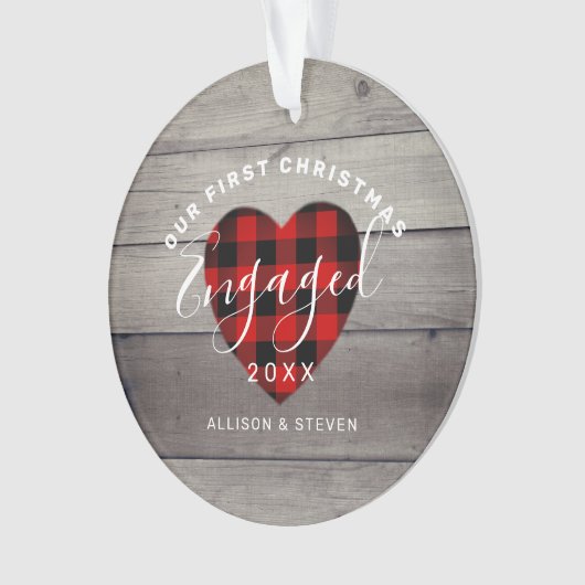 Ons eerste kerstfeest was een handvol letterhart ornament (voorkant)