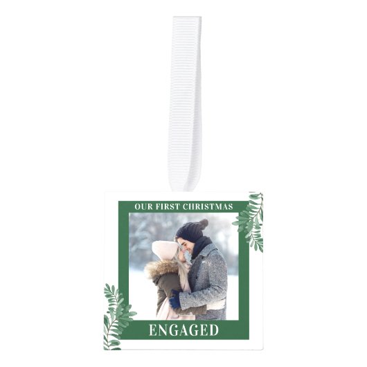 Ons eerste kerstfeest was Greenery 3 Foto Green Decoratie (Voorkant)