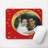Ons eerste kerstfoto-Lijst Mousepad Muismat (Met muis)