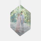 Ons eerste kerstglas Ornament (Voorkant links)