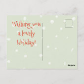 Ons eerste kersthuwelijk - Cute Gingerbrood Men Briefkaart (Achterkant)