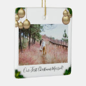 Ons eerste kersthuwelijk keramisch ornament (Rechts)