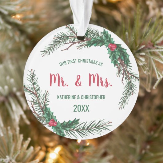 Ons eerste kersthuwelijk | Mistletoe Ornament (Boom)