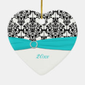 Ons eerste kerstkeepskever-Ornament Keramisch Ornament (Achterkant)