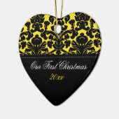 Ons eerste kerstkeepskever-Ornament Keramisch Ornament (Links)