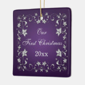 Ons eerste kerstkeepskever-Ornament Keramisch Ornament (Links)