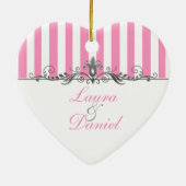 Ons eerste kerstkeepskever-Ornament Keramisch Ornament (Achterkant)