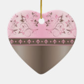 Ons eerste kerstkeepskever-Ornament Keramisch Ornament (Achterkant)