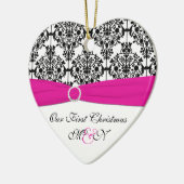 Ons eerste kerstkeepskever-Ornament Keramisch Ornament (Links)