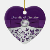 Ons eerste kerstkeepskever-Ornament Keramisch Ornament (Achterkant)