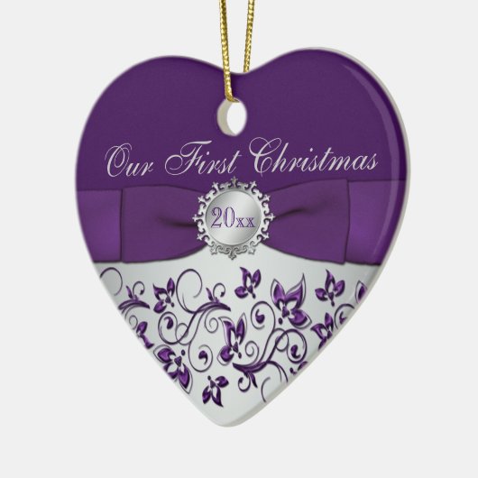 Ons eerste kerstkeepskever-Ornament Keramisch Ornament (Links)