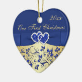 Ons eerste kerstkeepskever-Ornament Keramisch Ornament (Links)