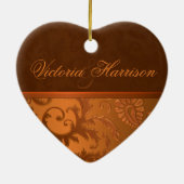 Ons eerste kerstkeepskever-Ornament Keramisch Ornament (Achterkant)