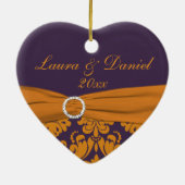 Ons eerste kerstkeepskever-Ornament Keramisch Ornament (Achterkant)