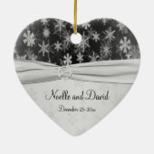 Ons eerste kerstkeepskever-Ornament Keramisch Ornament (Achterkant)