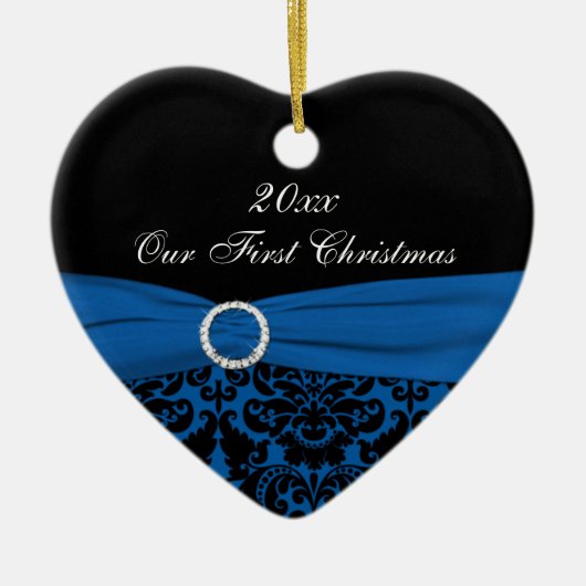 Ons eerste kerstkeepskever-Ornament Keramisch Ornament (Voorkant)