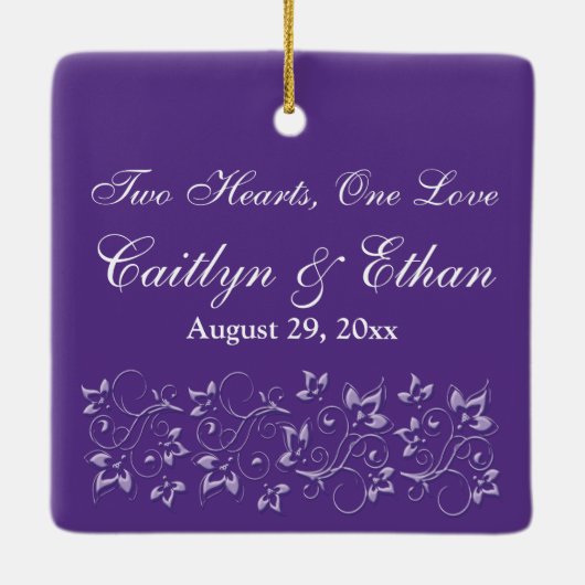 Ons eerste kerstkeepskever-Ornament Keramisch Ornament (Achterkant)