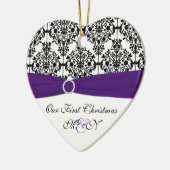 Ons eerste kerstkeepskever-Ornament Keramisch Ornament (Links)