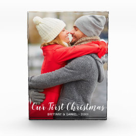 Ons eerste kerstpaar fotoblok