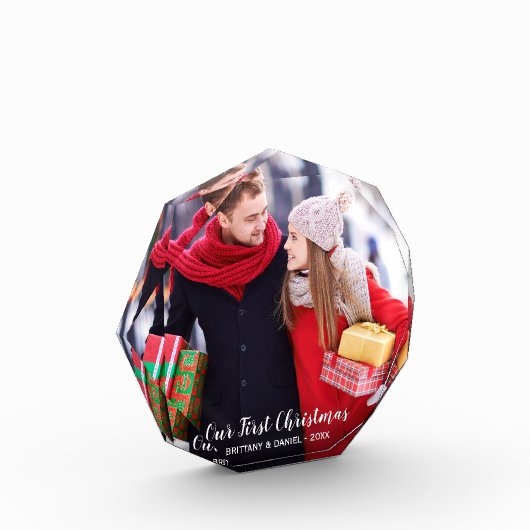 Ons eerste kerstpaar fotoblok O (Links)