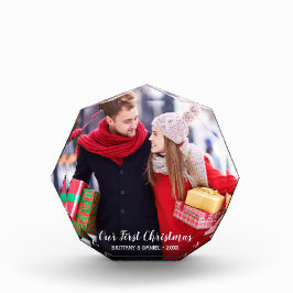 Ons eerste kerstpaar fotoblok O