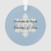 Ons eerste kerstsneeuwpaar Ornament (achterkant)