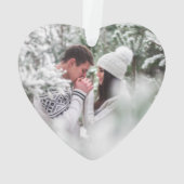 Ons eerste kerstvoorste en achterste fotohart ornament (achterkant)