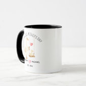 Ons eerste Moederdag cadeau, Moeder en Baby Eend Mok (Voorkant links)