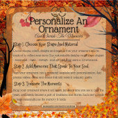 Ons eerste najaar samen: naam en datum Herfst kran Keramisch Ornament