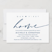 Ons eerste nieuwe huis, housewarming party kaart (Voorkant)