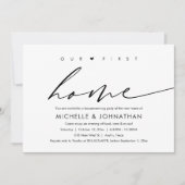 Ons eerste nieuwe huis, housewarming party kaart (Voorkant)